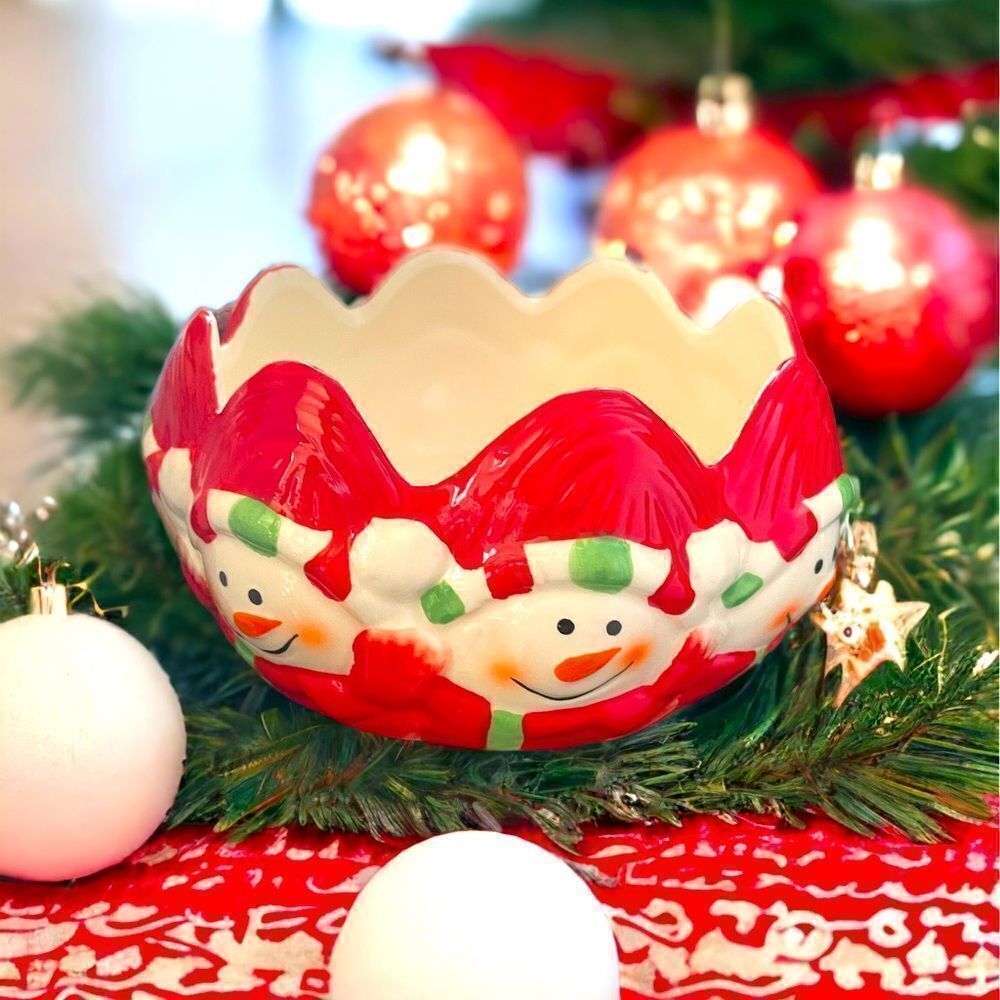 ‎SNOWMAN CANDY DISH